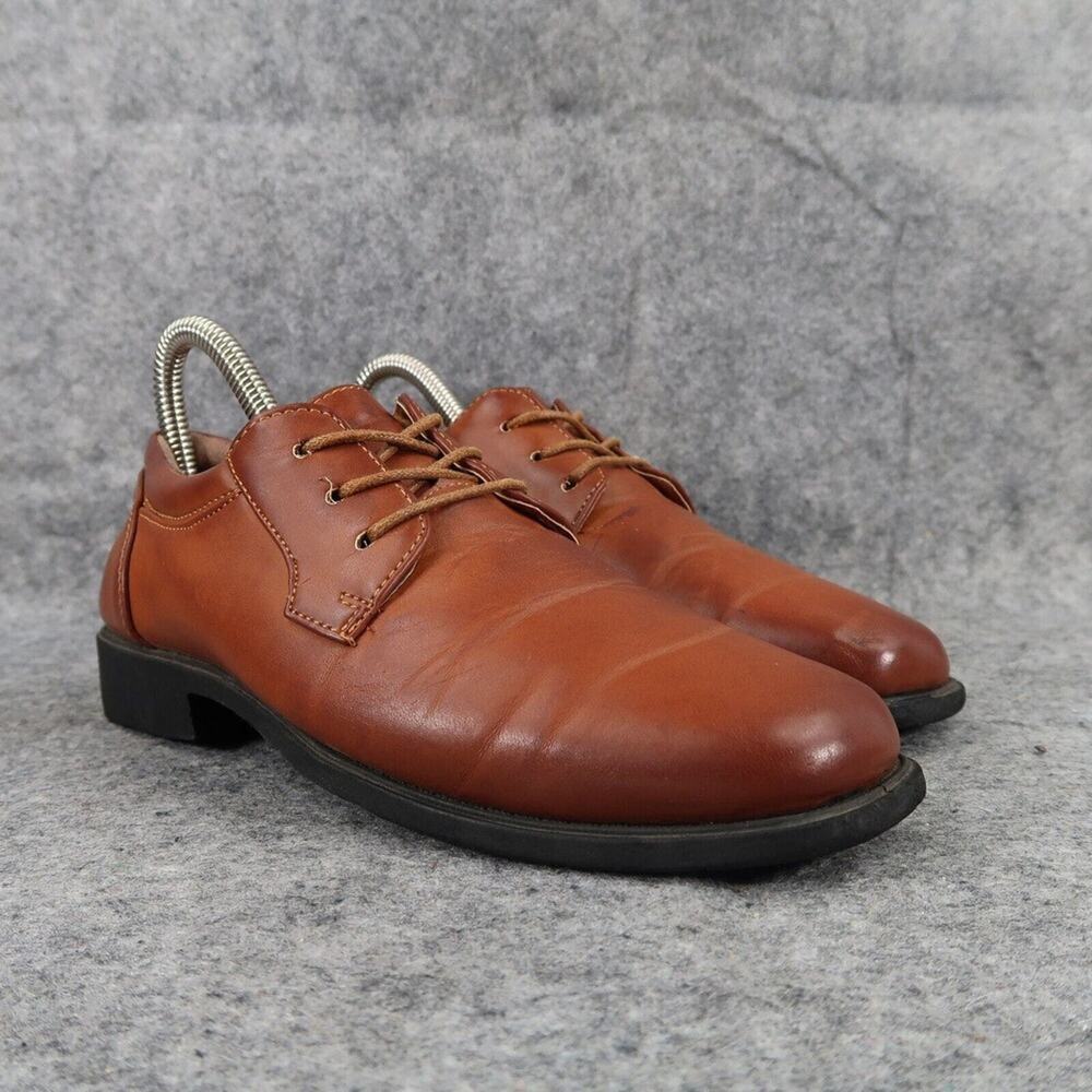 Josmo Shoes Boys 3 Oxford Classic Brown Derby Square Toe Youth Formal Event Kids